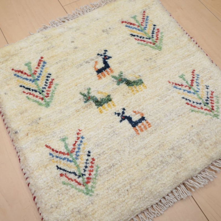 ギャッベ（ギャベ）ラティーフ　42×43cm（BP-13006）