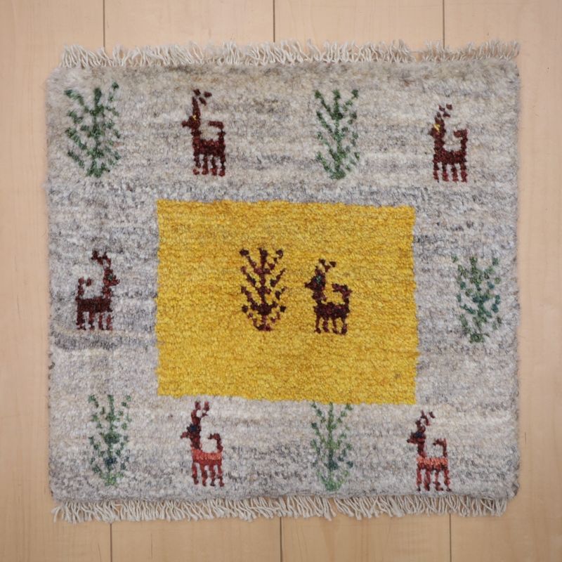 ギャッベ（ギャベ）ラティーフ　39×41cm（BP-13009）