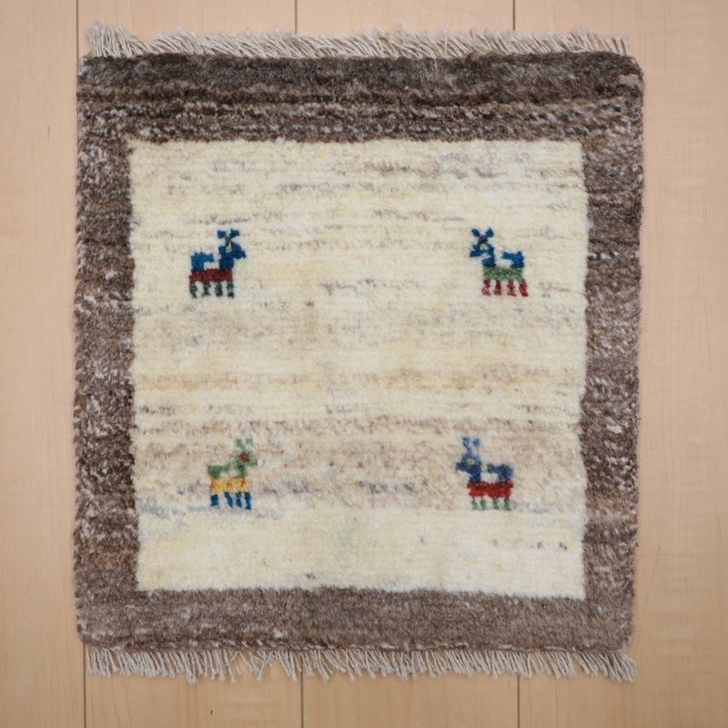 ギャッベ（ギャベ）ラティーフ　41×39cm（BP-13014）