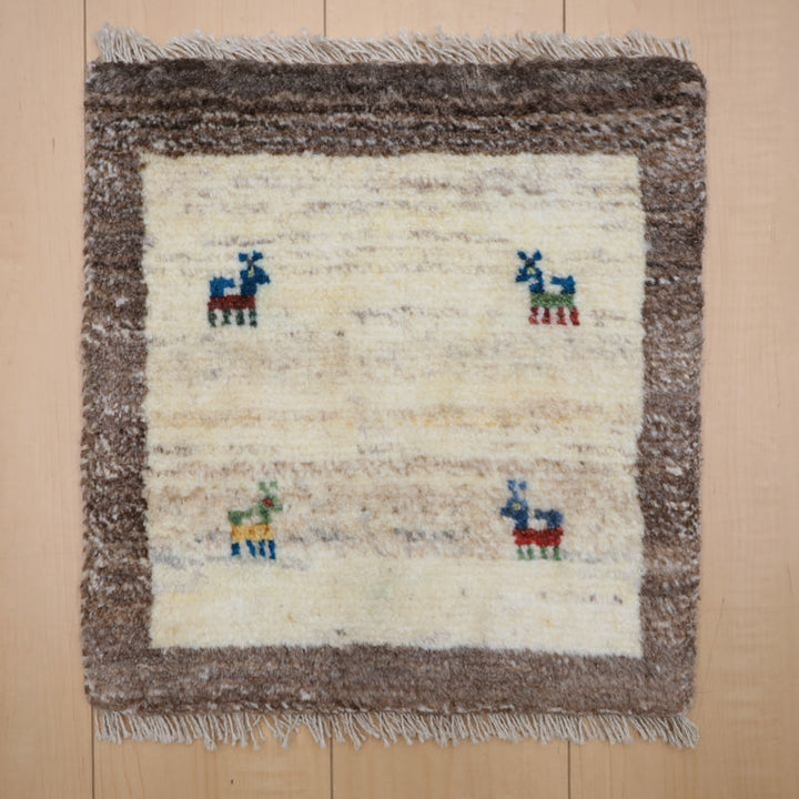 ギャッベ（ギャベ）ラティーフ　41×39cm（BP-13014）