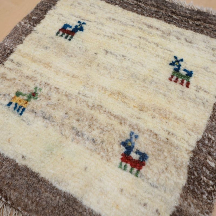 ギャッベ（ギャベ）ラティーフ　41×39cm（BP-13014）