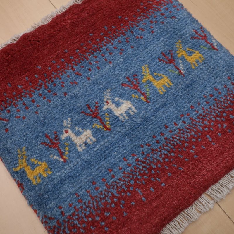 ギャッベ（ギャベ）ラティーフ　40×43cm（BP-13015）