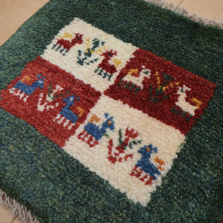 ギャッベ（ギャベ）ラティーフ　37×39cm（BP-13016）