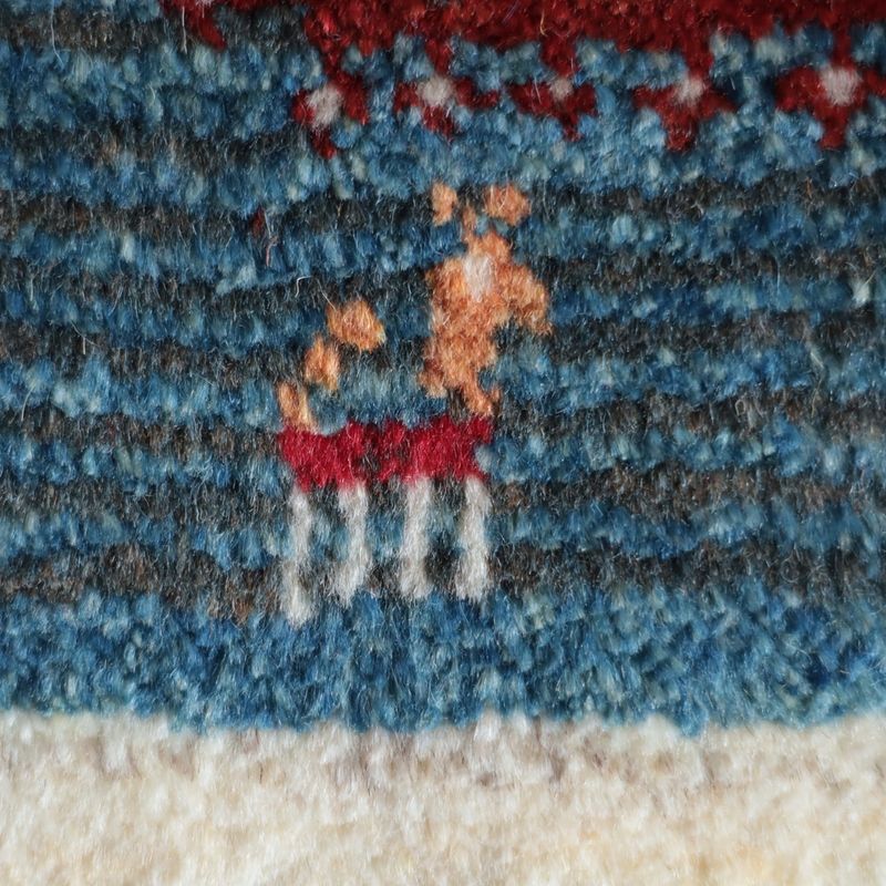 ギャッベ（ギャベ）ラティーフ　38×38cm（BP-13046）