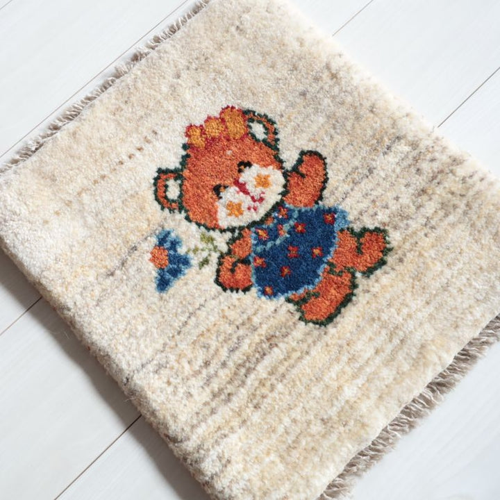 ギャッベ（ギャベ）ラティーフ　43×39cm（BP-13047）