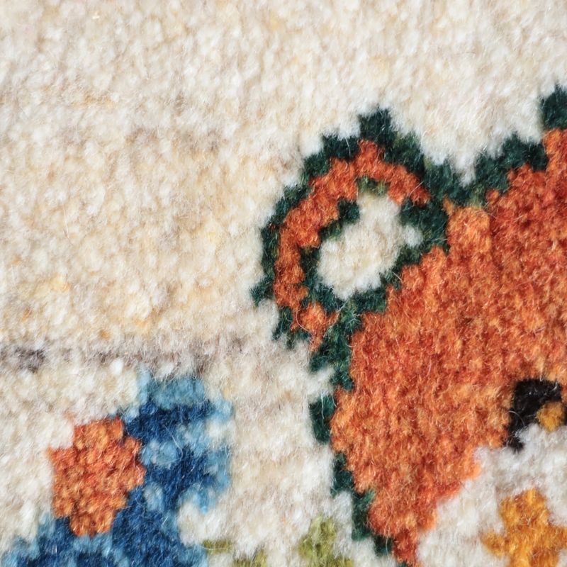 ギャッベ（ギャベ）ラティーフ　43×39cm（BP-13047）