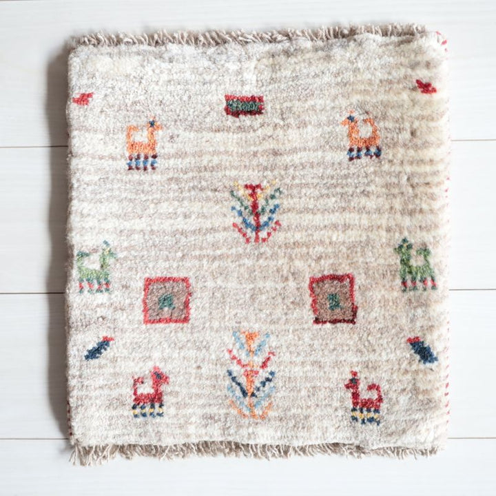 ギャッベ（ギャベ）ラティーフ　41×39cm（BP-13048）