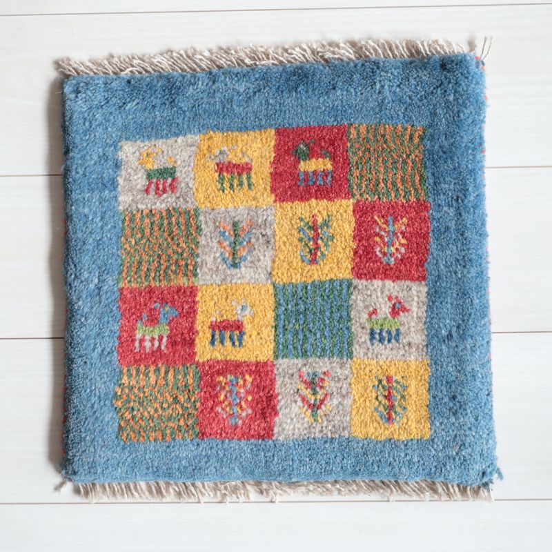 ギャッベ（ギャベ）ラティーフ　38×39cm（BP-13049）