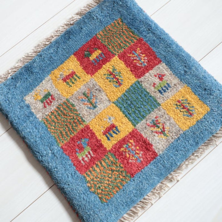 ギャッベ（ギャベ）ラティーフ　38×39cm（BP-13049）