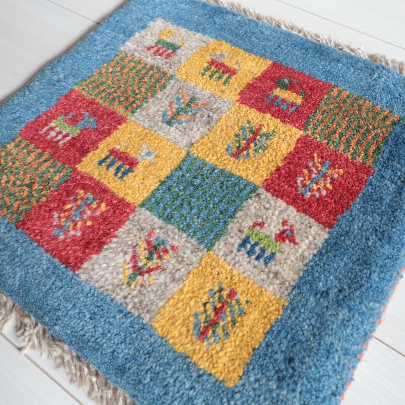 ギャッベ（ギャベ）ラティーフ　38×39cm（BP-13049）