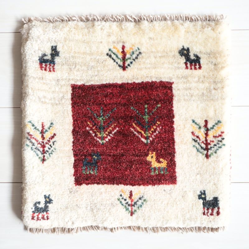 ギャッベ（ギャベ）ラティーフ　40×41cm（BP-13050）