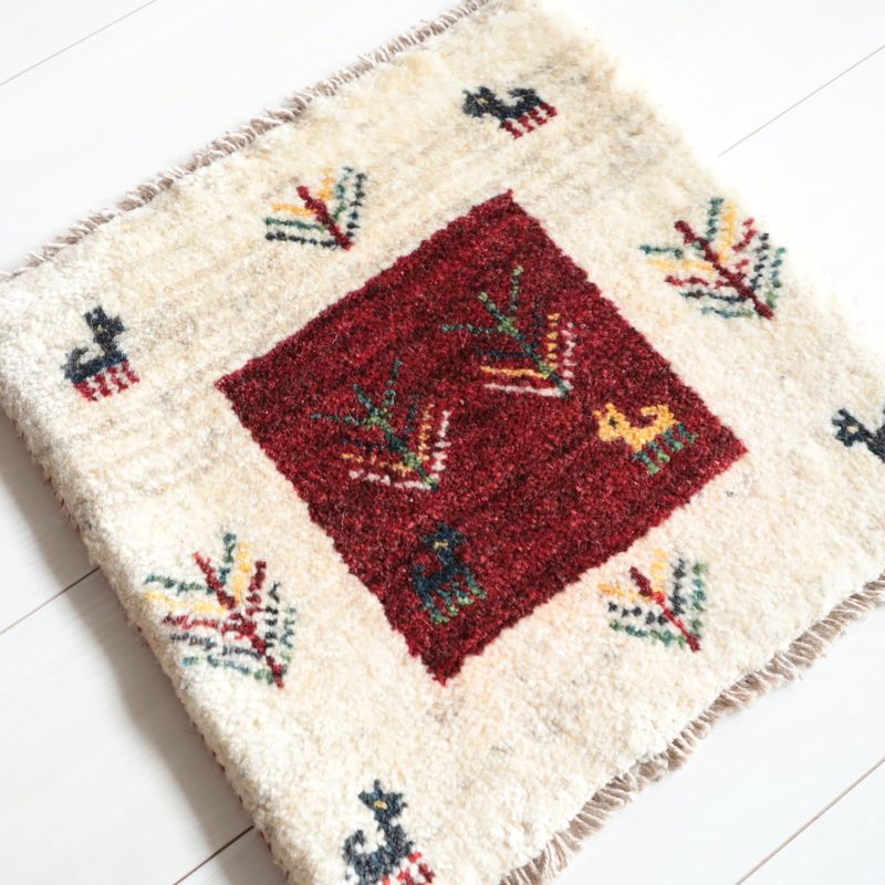 ギャッベ（ギャベ）ラティーフ　40×41cm（BP-13050）