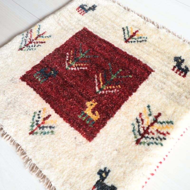 ギャッベ（ギャベ）ラティーフ　40×41cm（BP-13050）