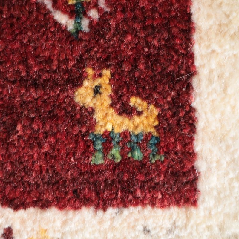 ギャッベ（ギャベ）ラティーフ　40×41cm（BP-13050）