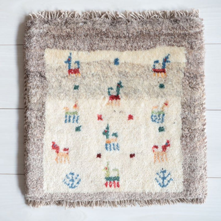 ギャッベ（ギャベ）ラティーフ　41×41cm（BP-13051）