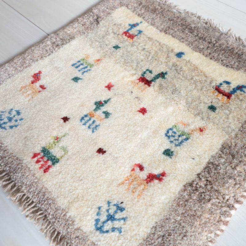 ギャッベ（ギャベ）ラティーフ　41×41cm（BP-13051）