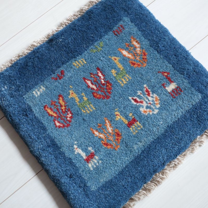 ギャッベ（ギャベ）ラティーフ　40×42cm（BP-13052）