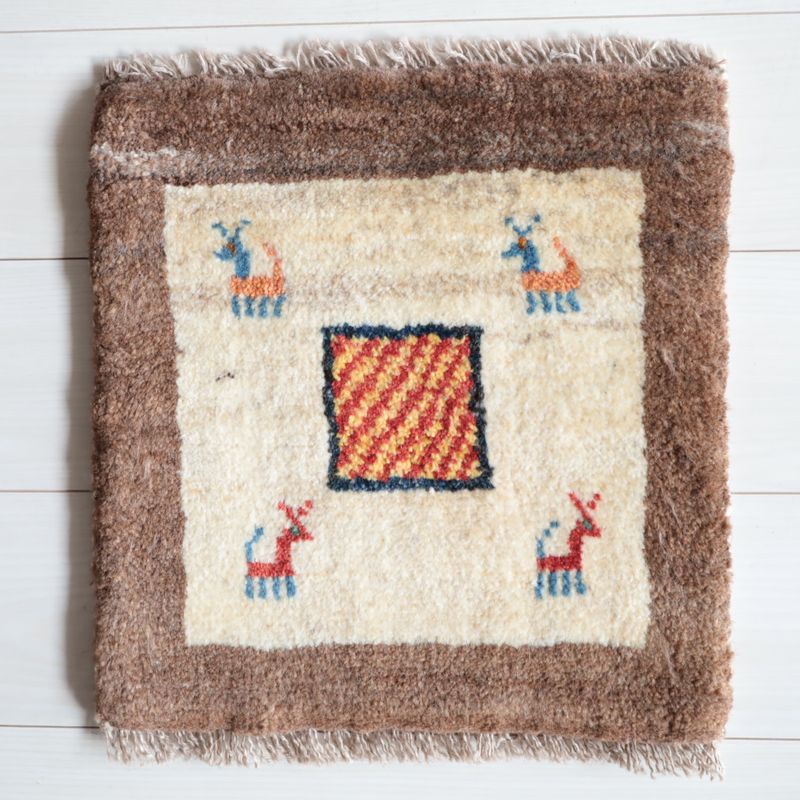 ギャッベ（ギャベ）ラティーフ　42×40cm（BP-13053）