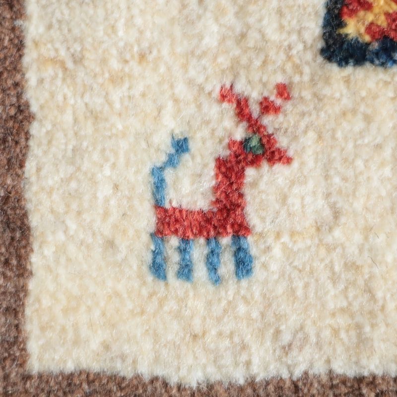 ギャッベ（ギャベ）ラティーフ　42×40cm（BP-13053）