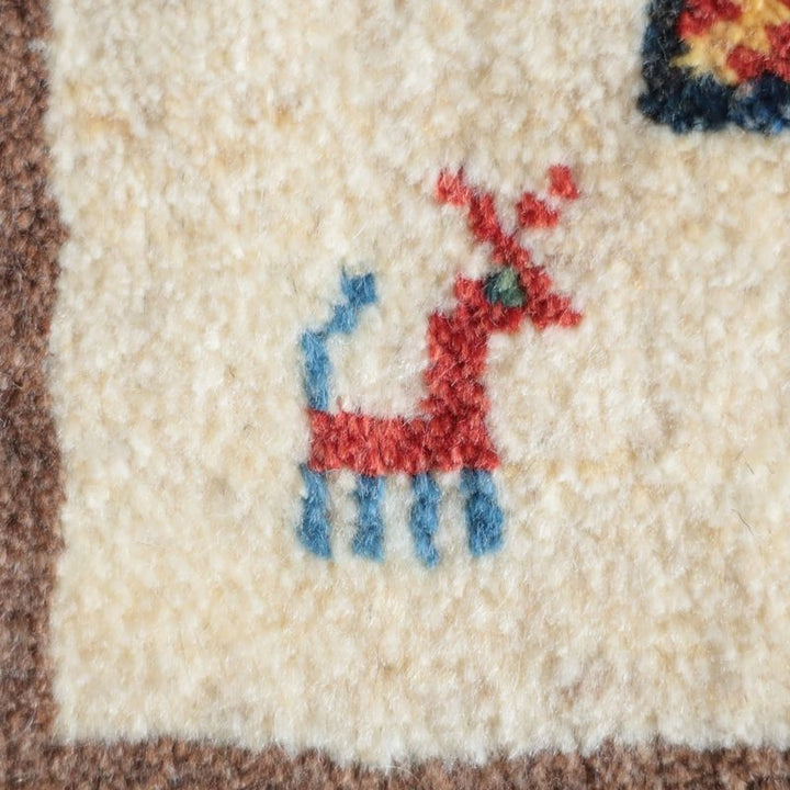 ギャッベ（ギャベ）ラティーフ　42×40cm（BP-13053）