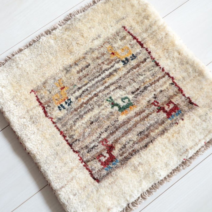 ギャッベ（ギャベ）ラティーフ　40×41cm（BP-13054）