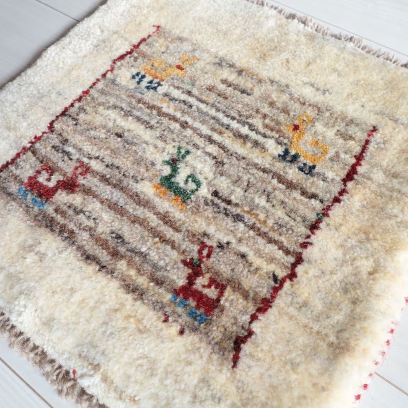 ギャッベ（ギャベ）ラティーフ　40×41cm（BP-13054）