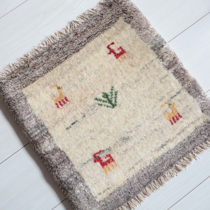 ギャッベ（ギャベ）ラティーフ　40×40cm（BP-13056）