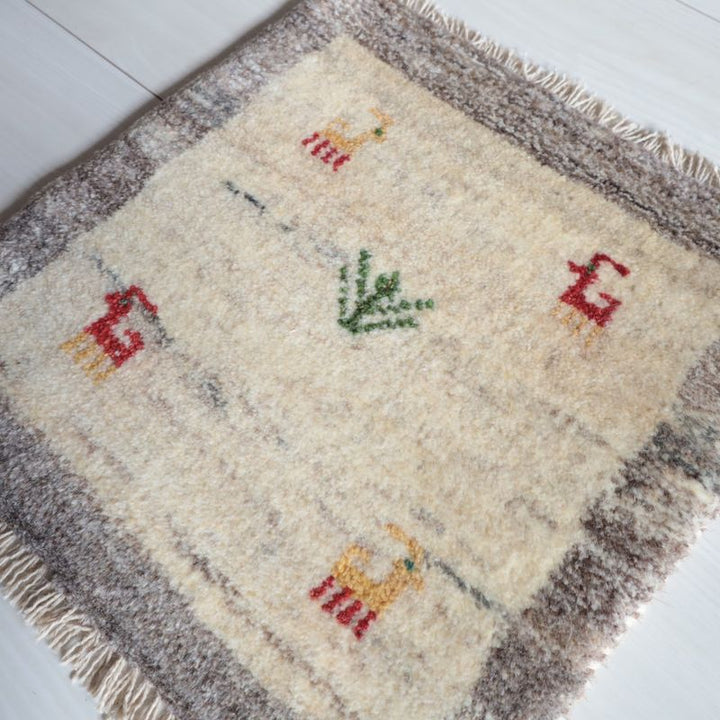 ギャッベ（ギャベ）ラティーフ　40×40cm（BP-13056）