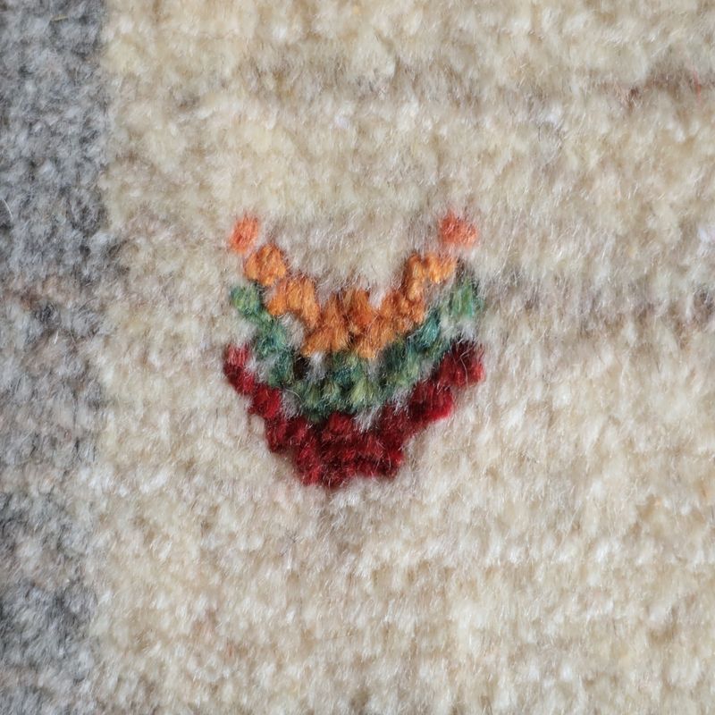 ギャッベ（ギャベ）ラティーフ　40×41cm（BP-13057）