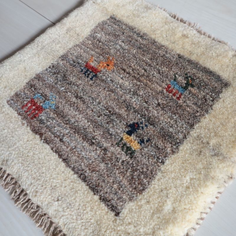 ギャッベ（ギャベ）ラティーフ　39×39cm（BP-13059）