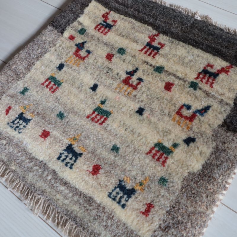 ギャッベ（ギャベ）ラティーフ　38×40cm（BP-13060）