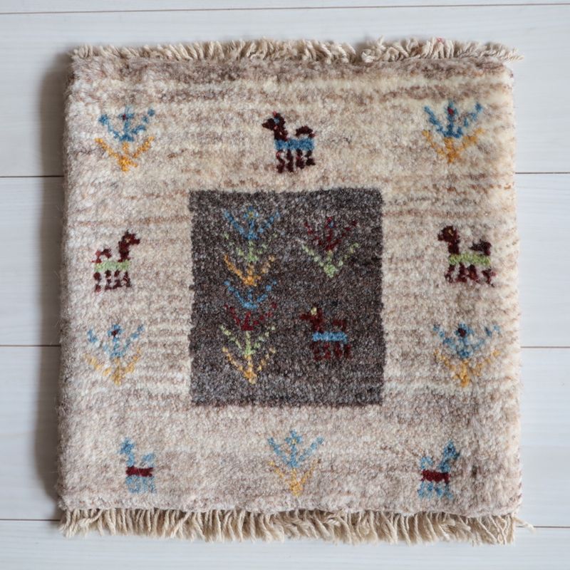 ギャッベ（ギャベ）ラティーフ　39×40cm（BP-13061）