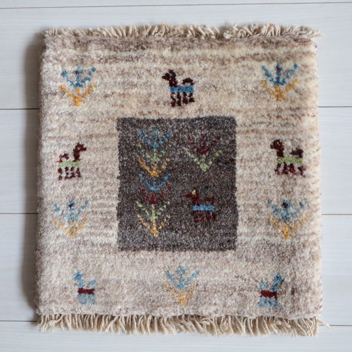 ギャッベ（ギャベ）ラティーフ　39×40cm（BP-13061）