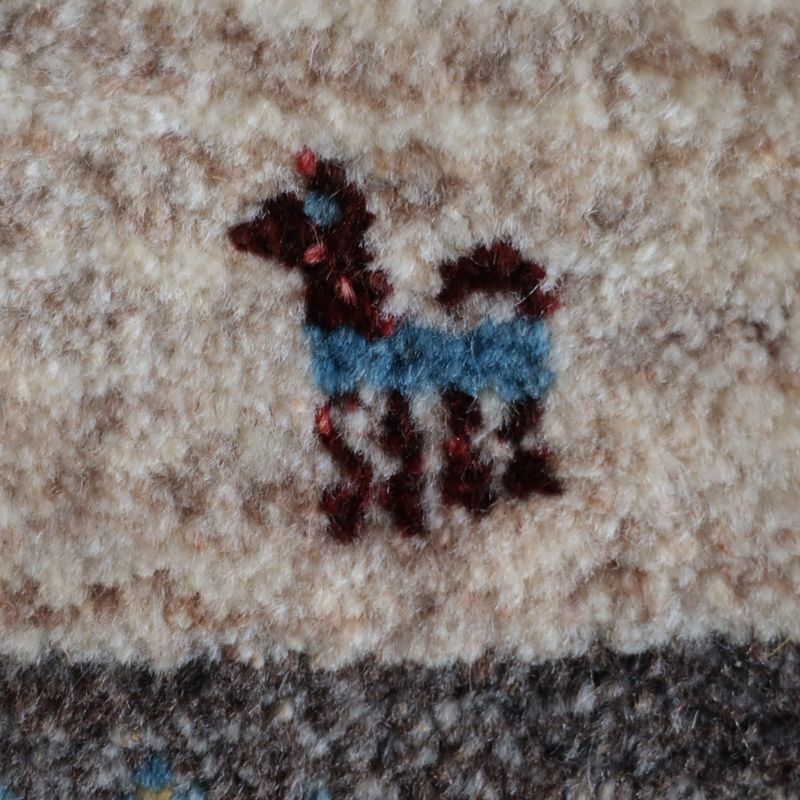 ギャッベ（ギャベ）ラティーフ　39×40cm（BP-13061）