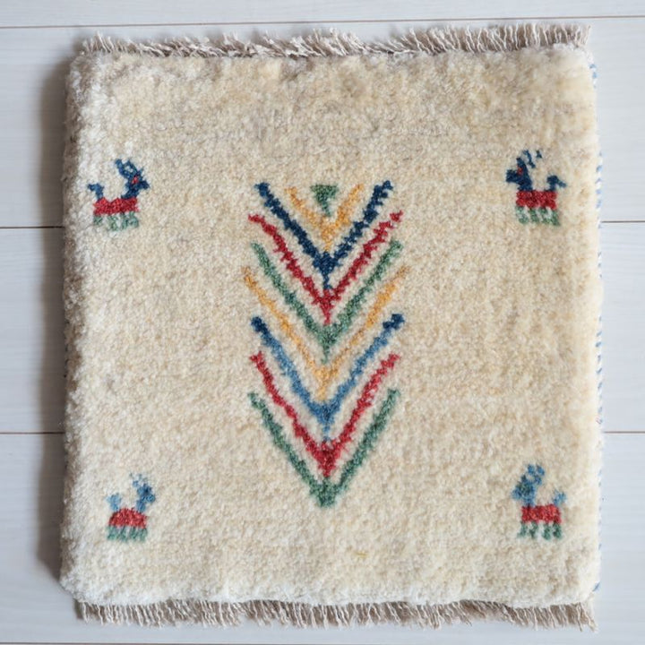 ギャッベ（ギャベ）ラティーフ　39×38cm（BP-13063）