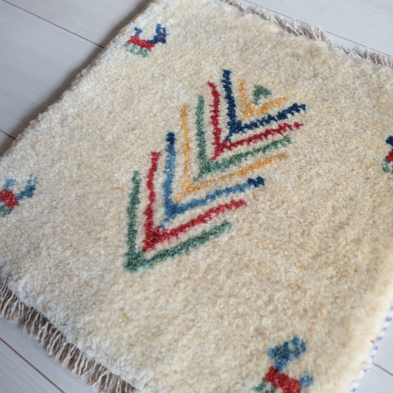 ギャッベ（ギャベ）ラティーフ　39×38cm（BP-13063）