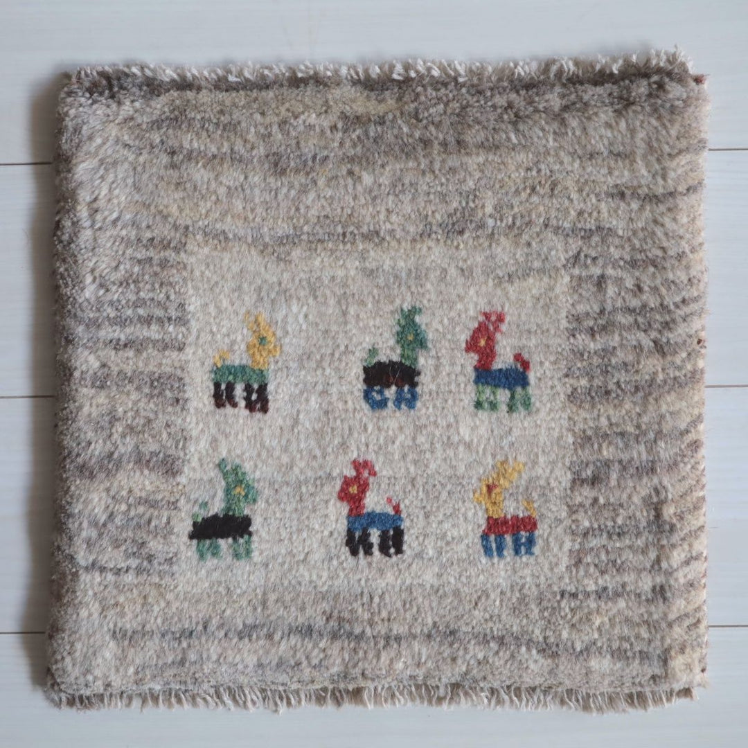 ギャッベ（ギャベ）ラティーフ　38×41cm（BP-13066）