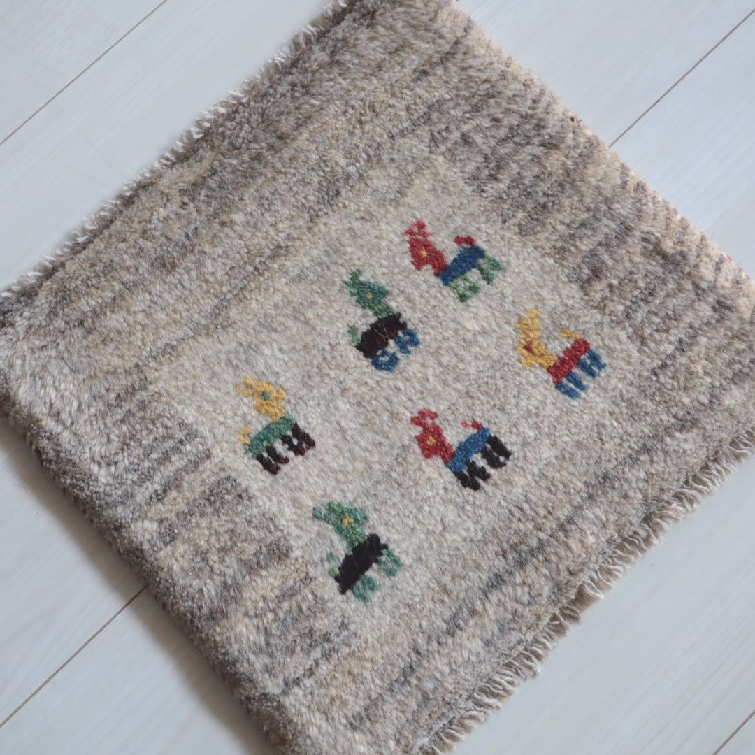 ギャッベ（ギャベ）ラティーフ　38×41cm（BP-13066）