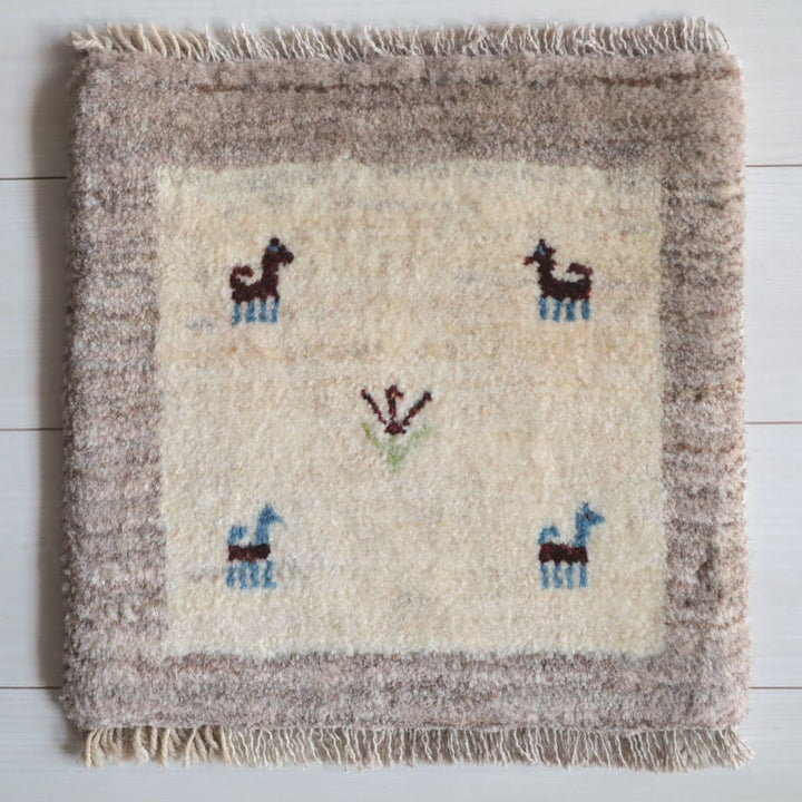 ギャッベ（ギャベ）ラティーフ　39×39cm（BP-13069）