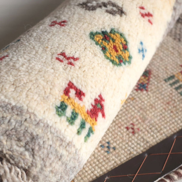 ギャッベ（ギャベ）ラティーフ　40×41cm（BP-13073）