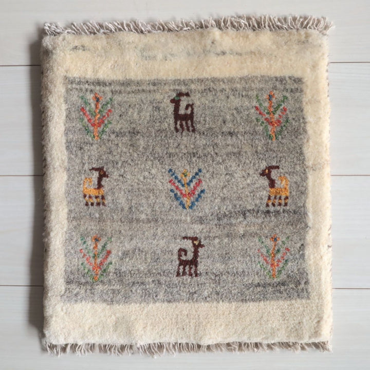 ギャッベ（ギャベ）ラティーフ　41×39cm（BP-13075）