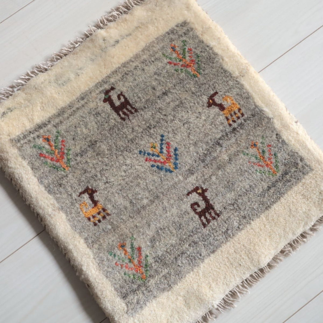 ギャッベ（ギャベ）ラティーフ　41×39cm（BP-13075）