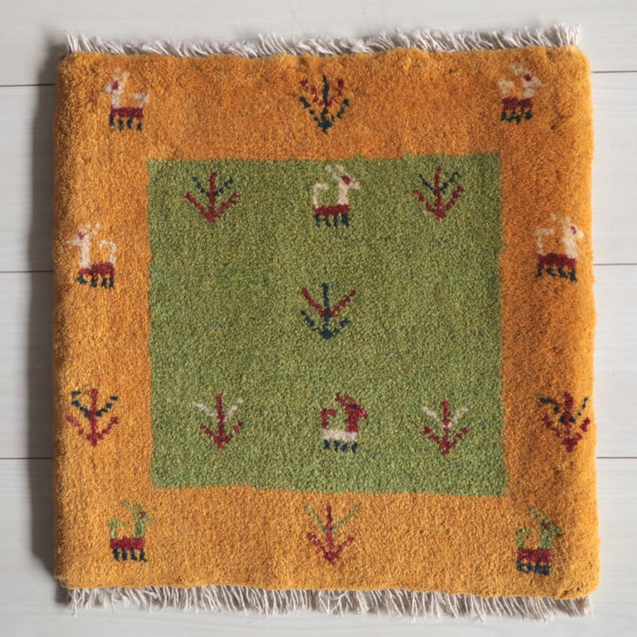 ギャッベ（ギャベ）ラティーフ　42×43cm（BP-13076）