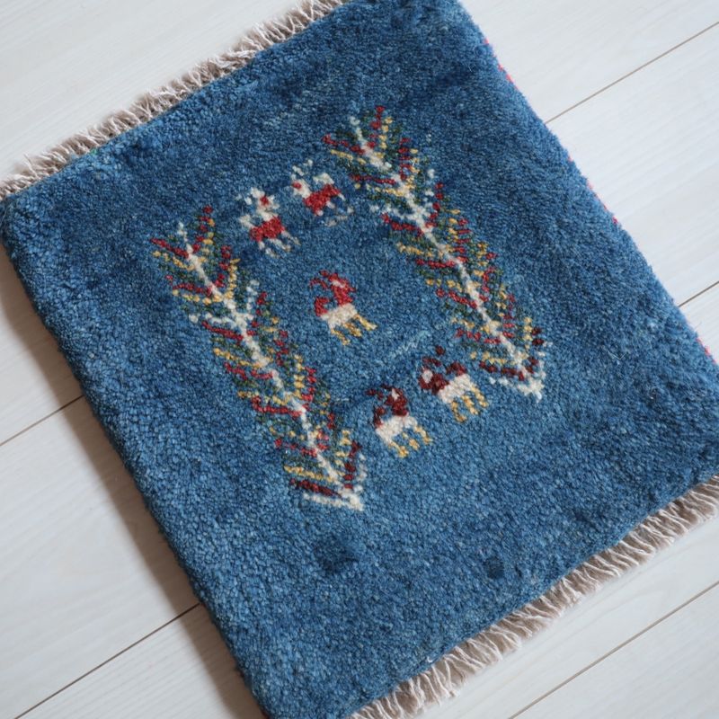 ギャッベ（ギャベ）ラティーフ　40×35cm（BP-13081）