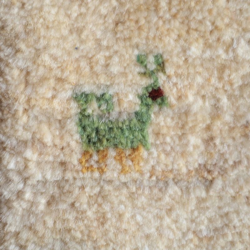 ギャッベ（ギャベ）ラティーフ　40×38cm（BP-13083）