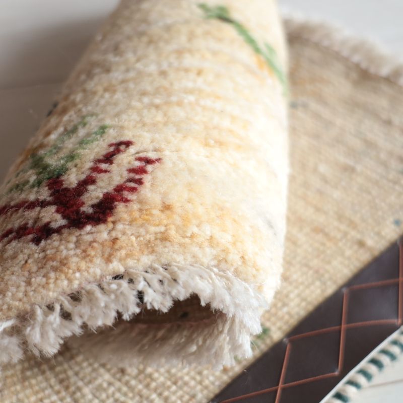 ギャッベ（ギャベ）ラティーフ　40×38cm（BP-13083）