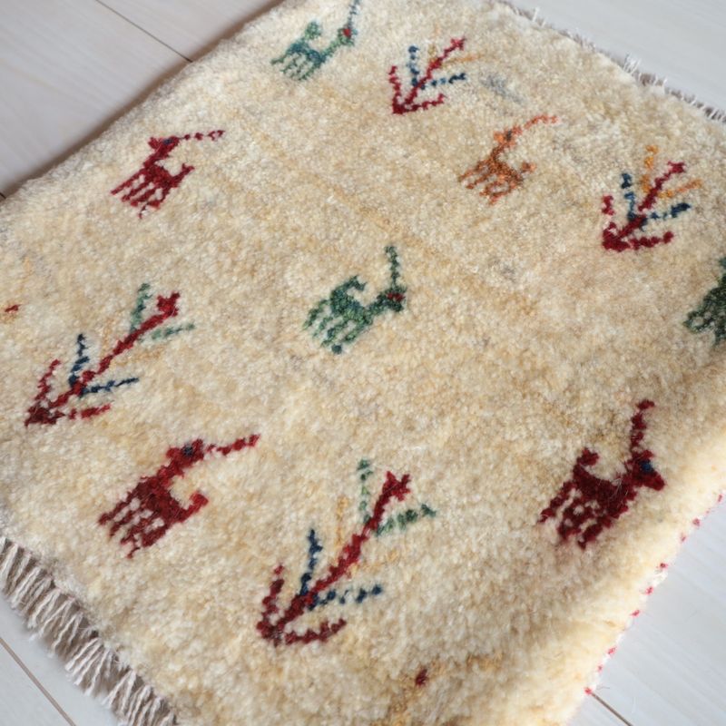 ギャッベ（ギャベ）ラティーフ　44×40cm（BP-13084）