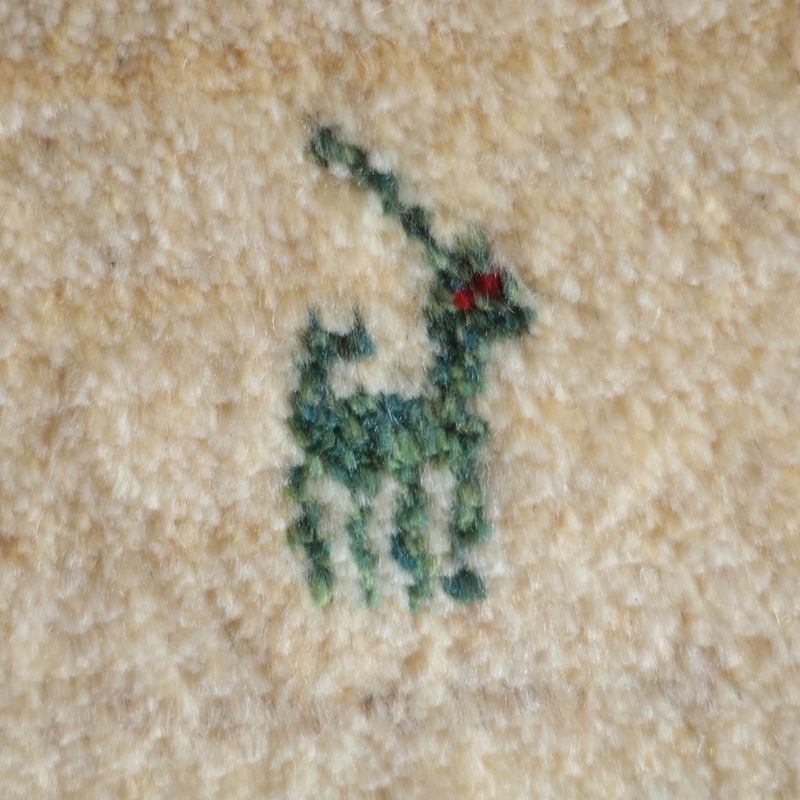 ギャッベ（ギャベ）ラティーフ　44×40cm（BP-13084）