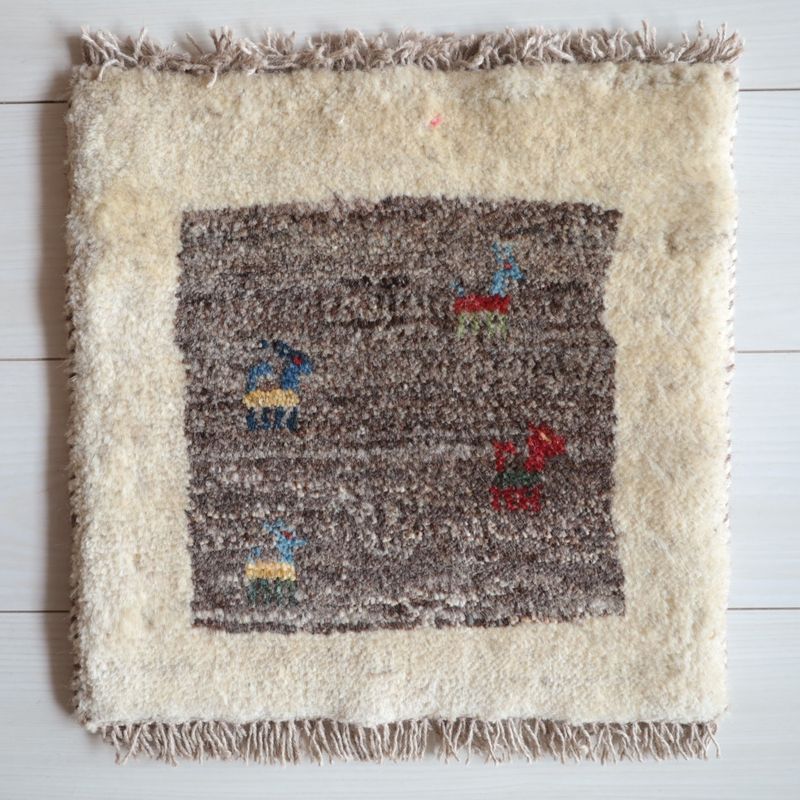 ギャッベ（ギャベ）ラティーフ　39×39cm（BP-13085）