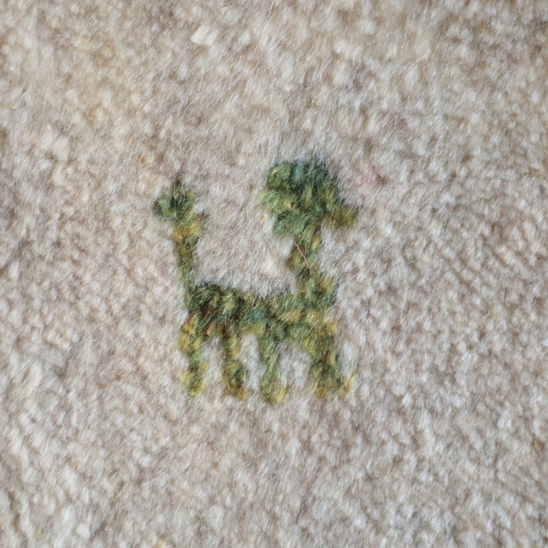 ギャッベ（ギャベ）ラティーフ　41×42cm（BP-13088）